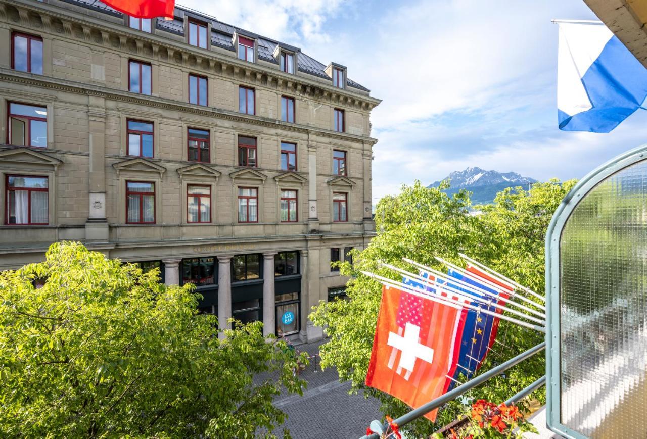 Hotel Rebstock Lucerna Exterior foto